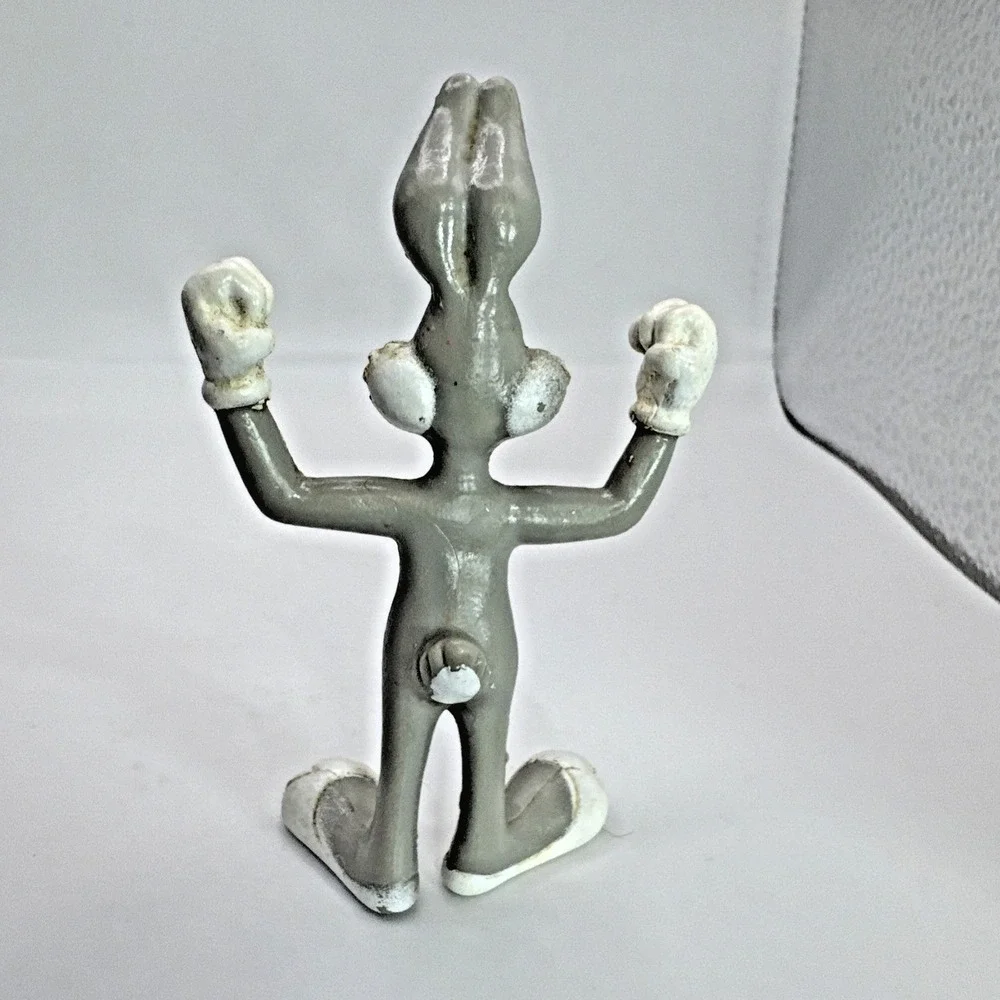 Bugs‎ Bunny (1991) and Elmer Fudd (1988) Lot Of 2 WBI Bendable Toys